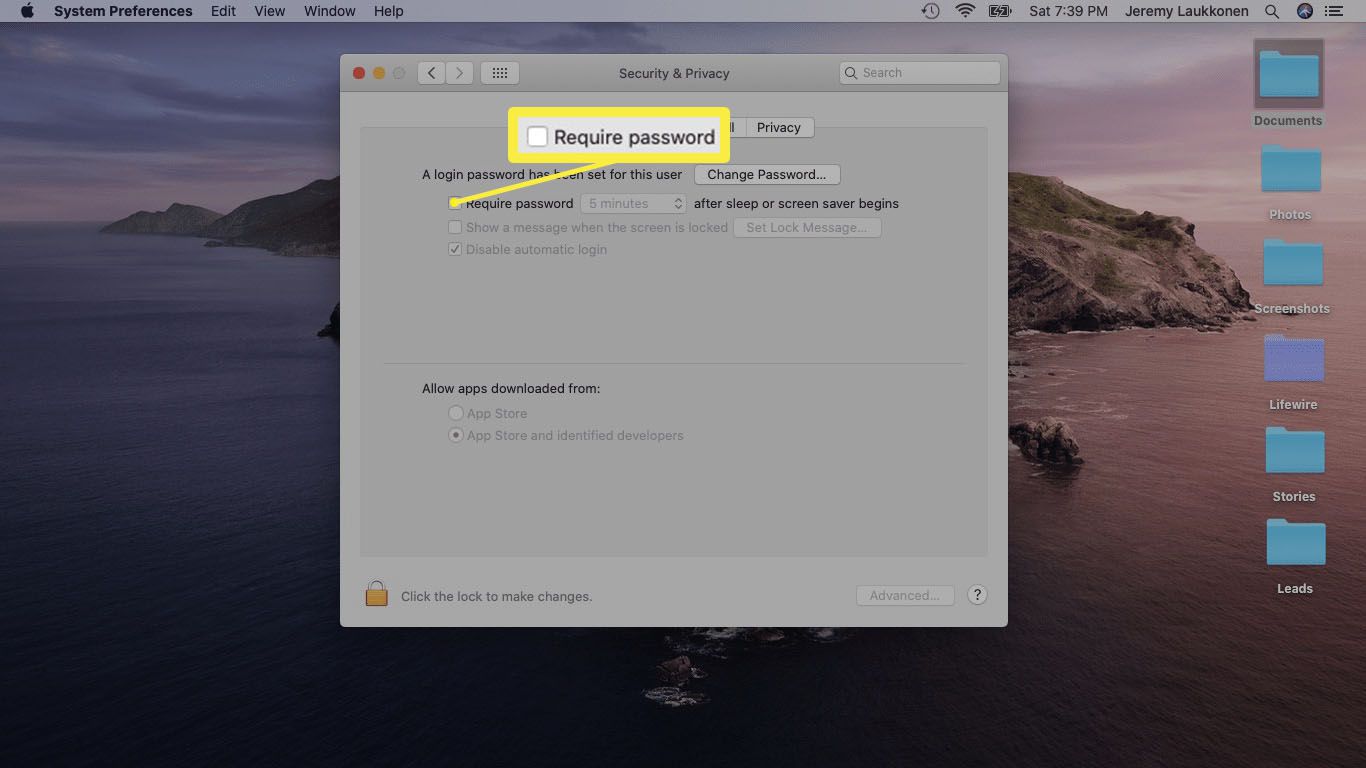 How To Password Lock Apps On Mac